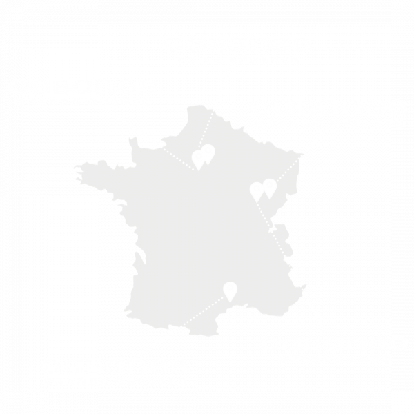 Carte domaines Coucoo Cabanes en France